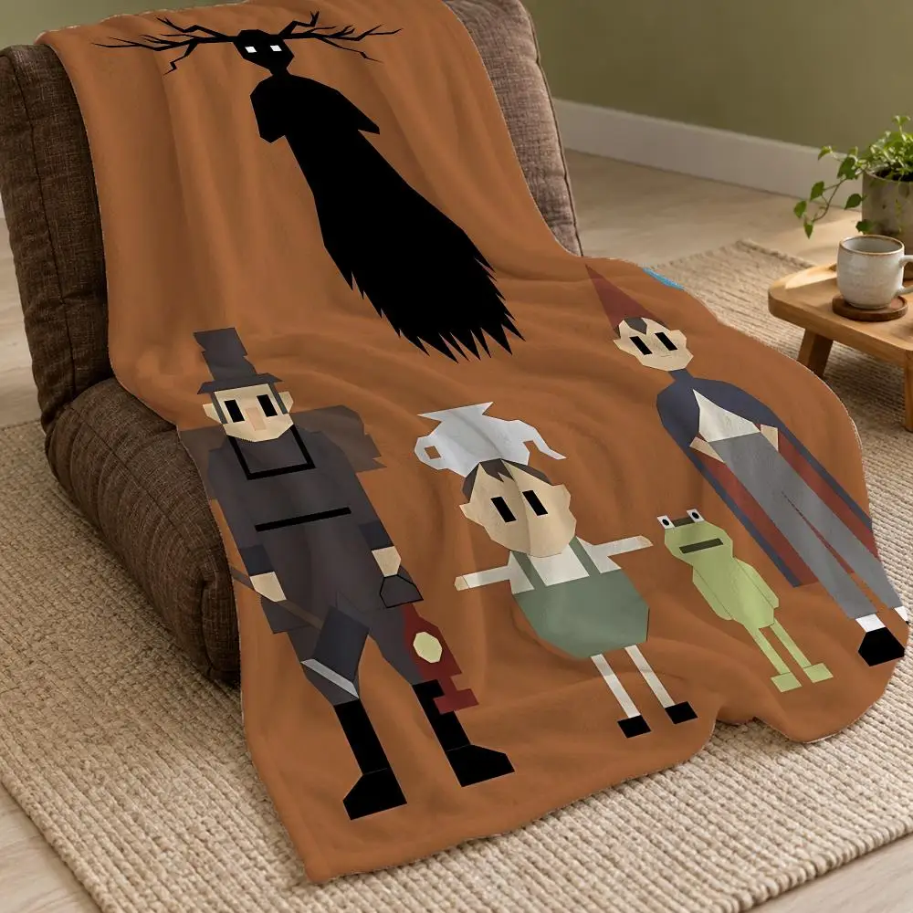 O-Over The Garden W-Wall Throw Double Sided Flannel Throw Blanket Soft Warm Washable Home Decor
