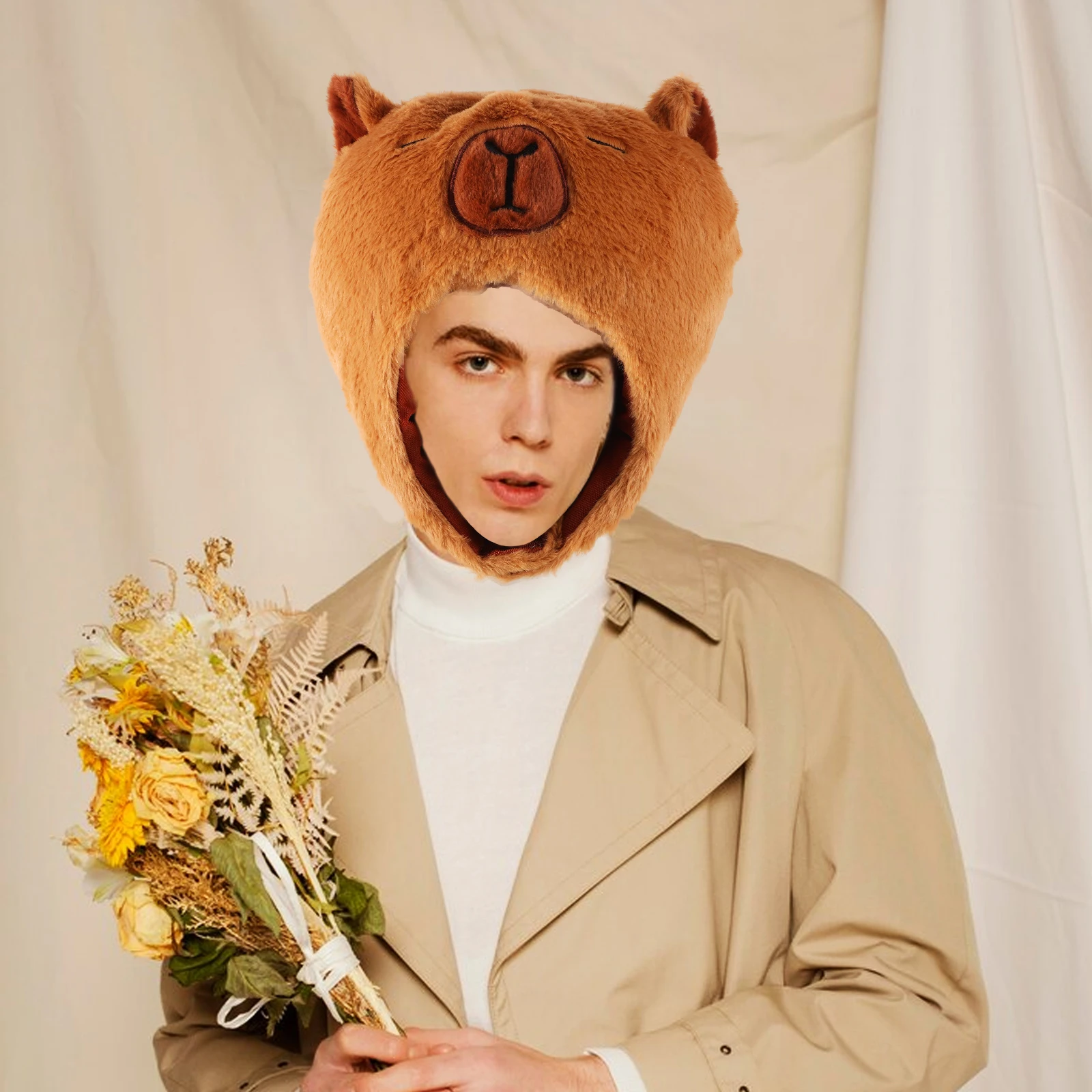 

Cartoon Headset Animal Hat Hearwear Headwear Funny Party Adorable Costume Cosplay Shaped Lovely Kawaii