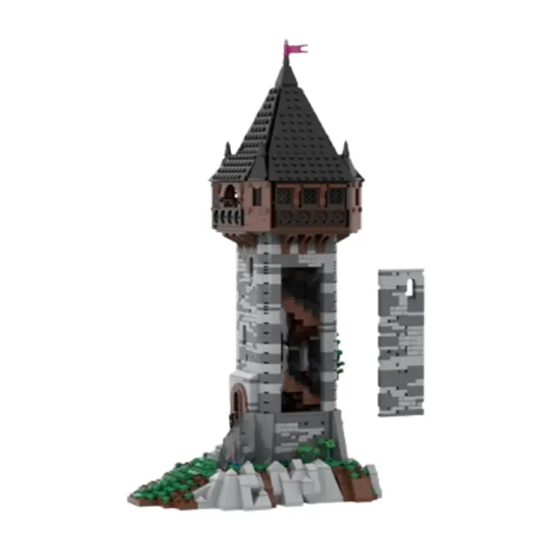 Blocs de construction assemblés à petites particules MOC-1773pcs, jouets de construction d'architecture de château médiéval, modèles 3D, cadeaux, puzzle ornam