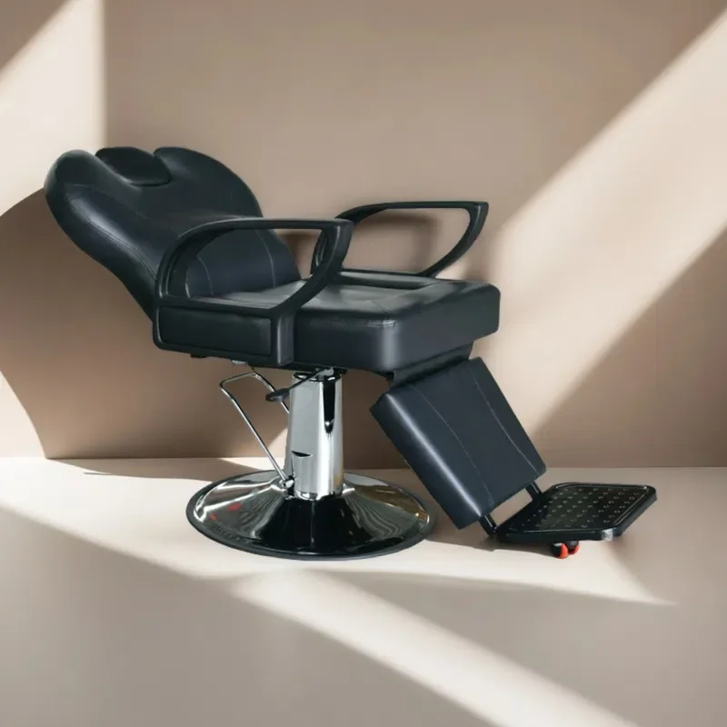 Hydraulic Barber Chair for Hair Salon Lift Rotate Reclining Shampoo Perm Dye Cut Station Wholesale Beauty Shop Furniture