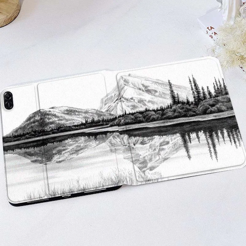 

Mountain Lake Pine Reflection For Huawei MediaPad T5 T10s M6 M5Lite SE Honor Tab 5 6 7 V7 V8 X8a X9a Pro Soft Tablet Case Gift