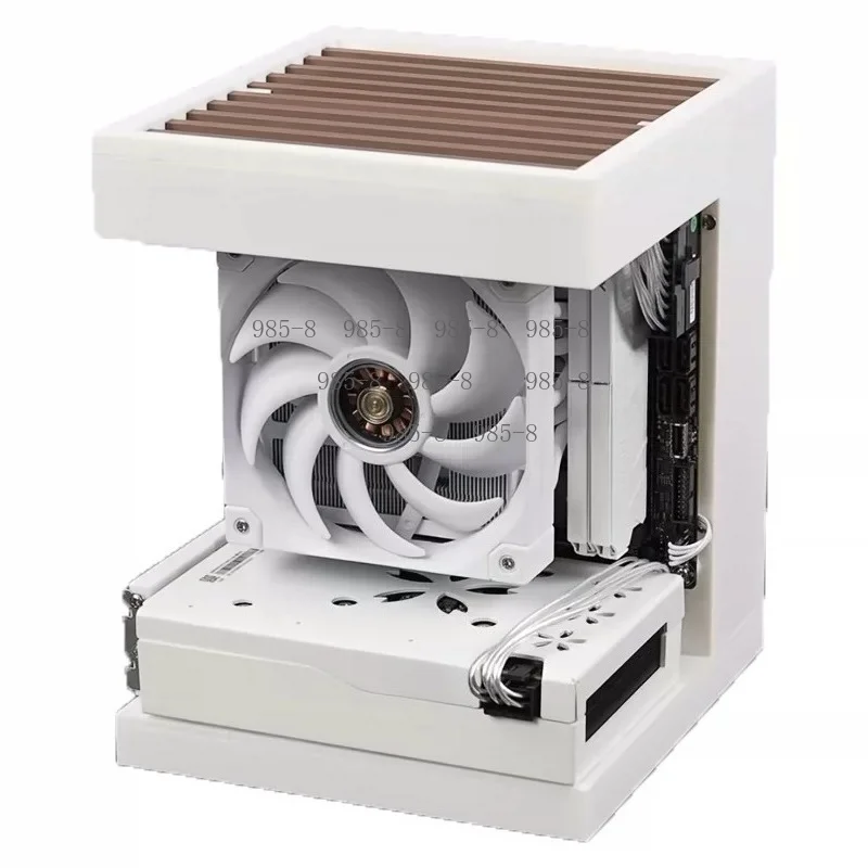 Compact Desktop Sea View ITX Gaming Case Small PC Tower Fit ITX Motherboard SFX Power Unit