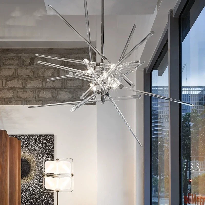 Scandinavian Acrylic Vertebrae Chandelier Glossy, Bubble Model/Clear Model For Living Room, Bar Home Decoration