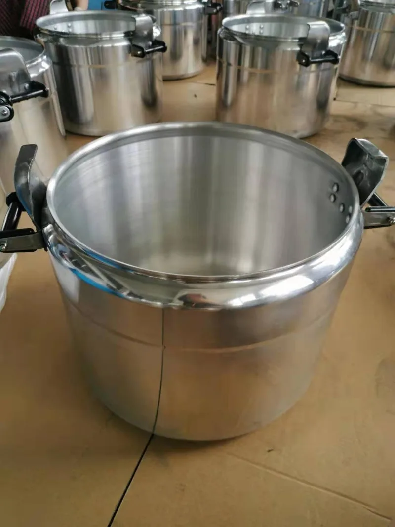 50/75L aluminum environmentally friendly explosion-proof rotary pressure cooker, universal gas induction cooker, black bakelite