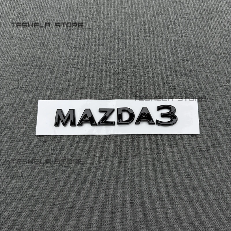 For 2020 21 22 23 24 25Year MAZDA3 AXELA Logo Black Directly Replace Emblem Car Hood Front Grill Rear Trunk Emblem Badge Sticker