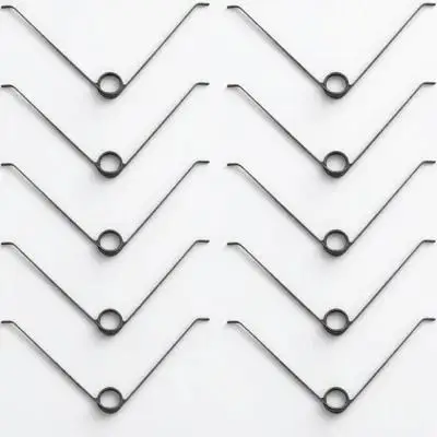 

10pcs V-Shaped Pruner Springs Stainless Steel Replacement Anti-Rust Small Compact Trimming Spring For Hand Pruners Gardening