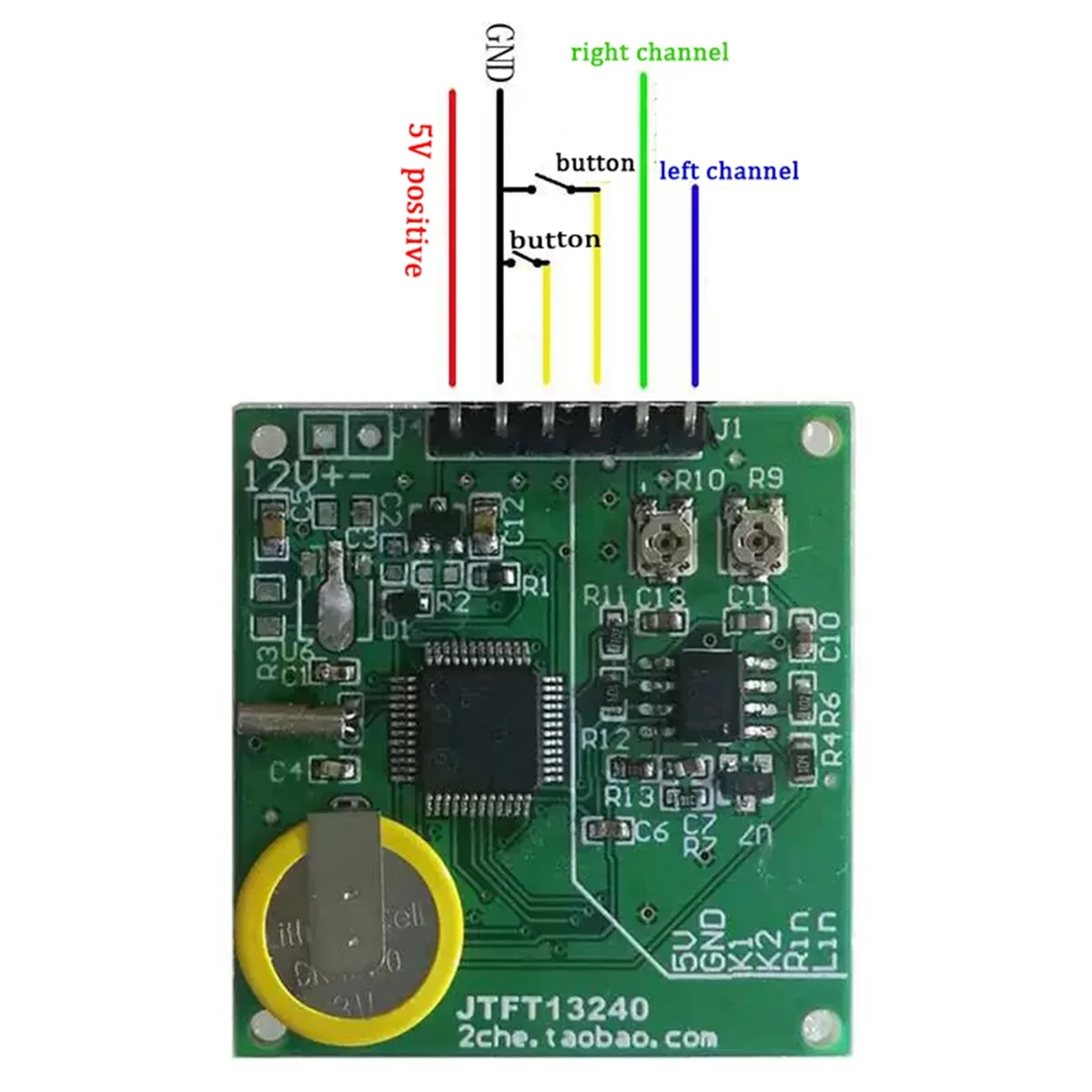 Music Spectrum Display Analyzer 1.3 inch LCD MP3 Power Amplifier Audio Level Indicator Rhythm Balanced VU METER Module