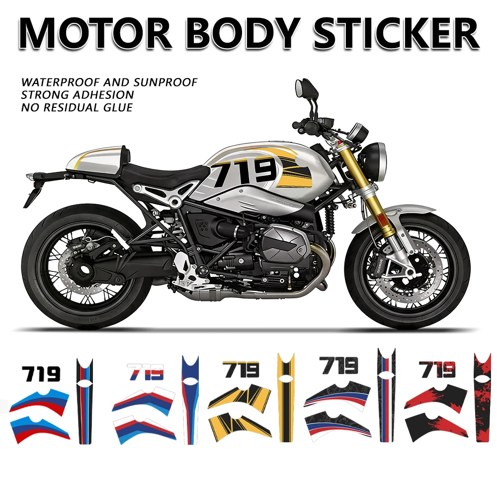 Fit For R Nine T R9T RNINET R 9 TMotorcycle Body Sticker Kits Fuel Tank Cowl Waterproof Decal Full Body Sticker Decorations