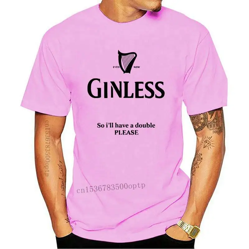 

GINLESS LOGO FUNNY WOMENS T SHIRT GIN GIFT JOKE PRESENT DRINKING TONIC DRUNK(2)