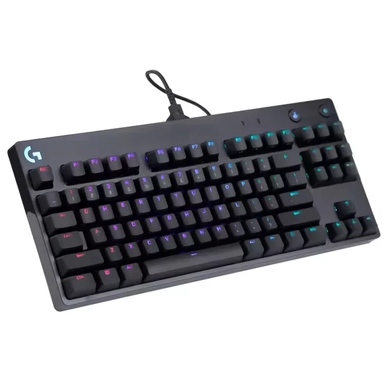 Custom Russian  G Pro X Wired Ergonomic Office Pc Mobile Gamer RGB Laptop Tablet Mechanical Gaming Computer Keyboard