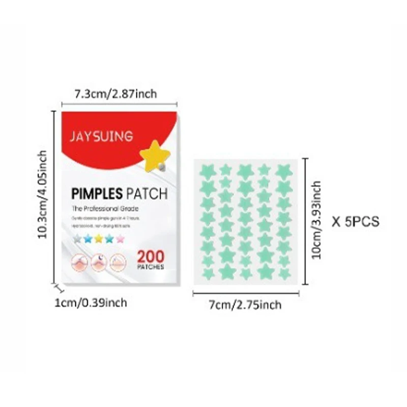 Patch Autocollant Imperméable pour le Traitement de l'Acné, Outil pour Enlever les lèvent, Masque Facial, Soins de la Peau, 200 Pièces