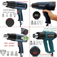2000W building heat dryer 220v heat gun welding tool temperature adjustable industrial grade hair dryer shrink packaging tool