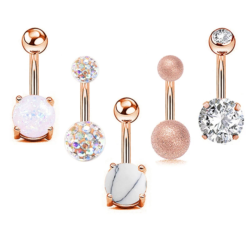 5-20PCS Cute Dangle Belly Ring Pack 14G Navel Piercing Bulk Sexy Belly Ring Set Belly Button Ring Lot Pircing Ombligo Jewelry