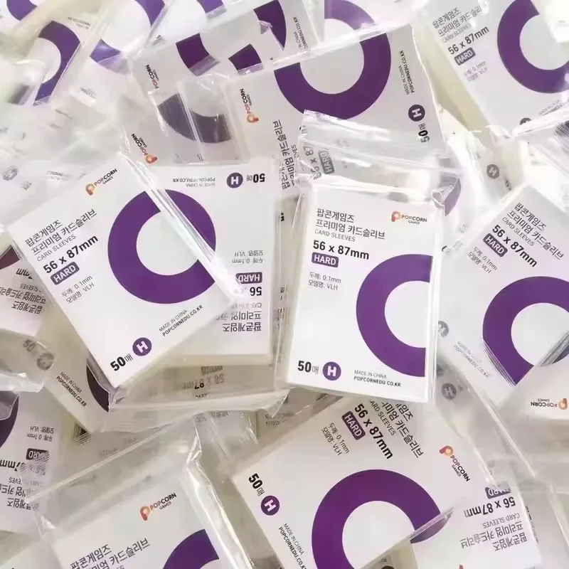 حافظة بطاقات شفافة رفيعة للغاية لبطاقات الائتمان الكورية Kpop المعبود Photocard الفشار لتقوم بها بنفسك واقيات حامل بطاقة الفيلم الشفاف