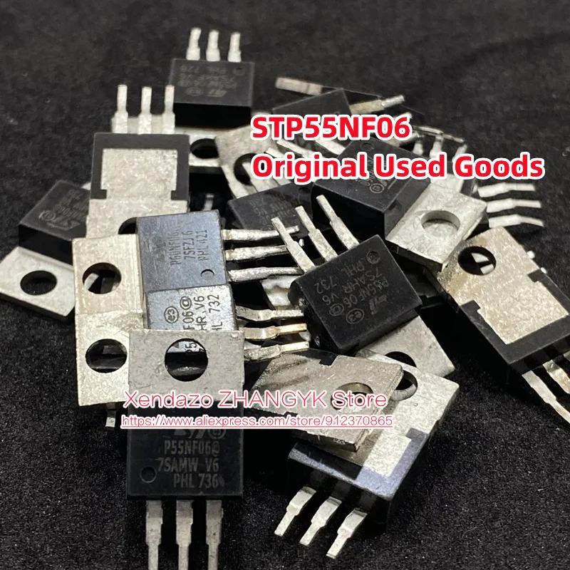 10pcs/lot Original STP55NF06 P55NF06 55N06 55A 60V MOSFET TO-220