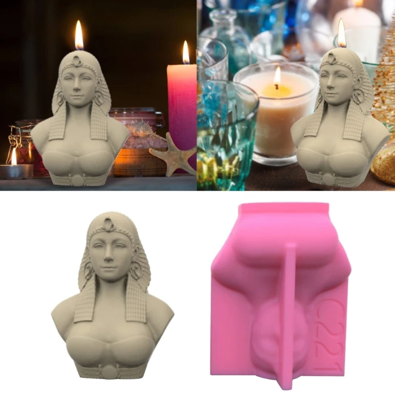 

Western Figure Statue Mold Egyptian Silicone Mold Epoxy Making Soap Melt Resin Clay Home Decorations