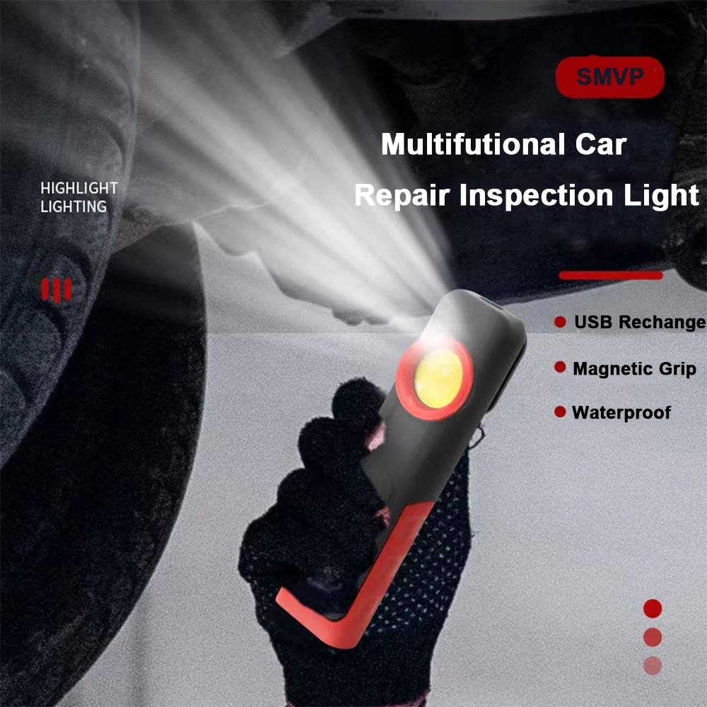 

Car Paint Inspection Light USB Flashlight Lamp Auto Detailing Paint Finish Lamp Scan Swirl Multifunction Car Repair Working Tool