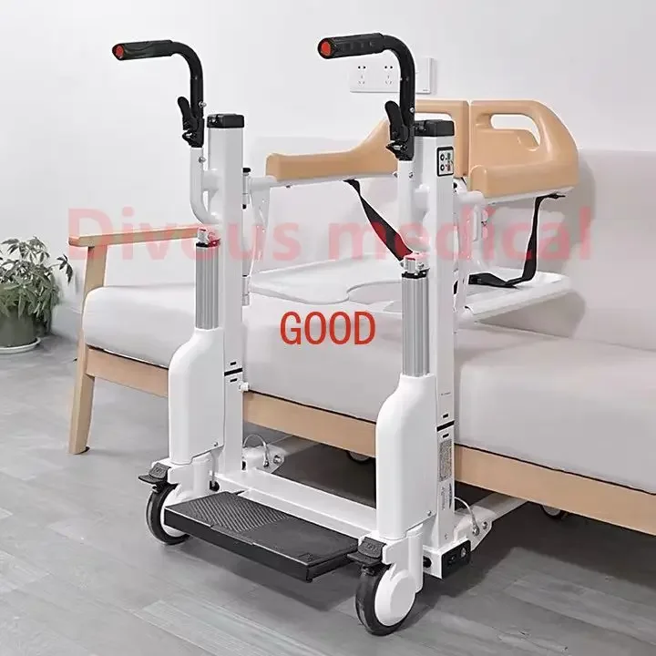 

Electric Patient Transfer Lift Wheelchair Multi-Function Lift Car Seat Commode Can Chair Elderly Handicapped