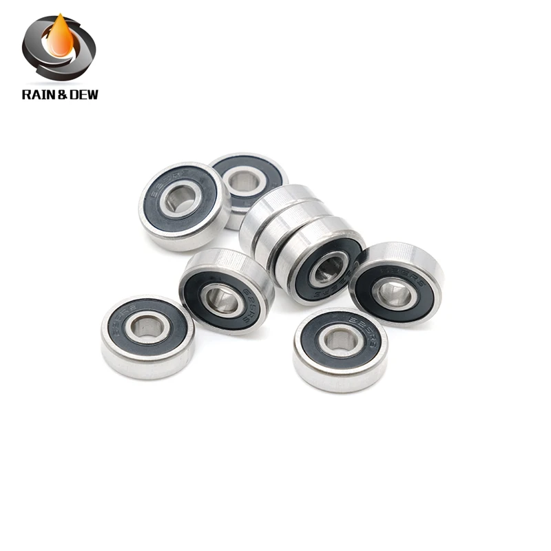 

8Pcs 608RS Bearing 8*22*7 mm ABEC-7 Skateboard Scooter 608 2RS Ball Bearing Miniature Skate Roller 608-2RS 608 RS Bearing