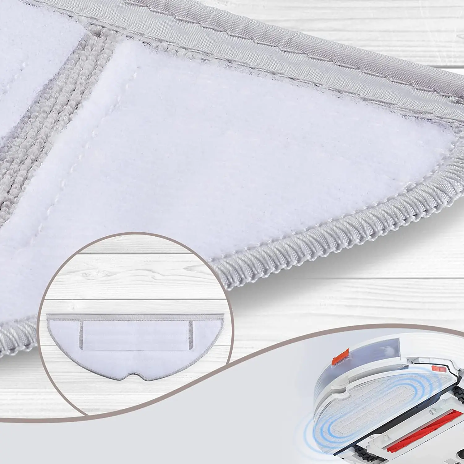 الأصلي ممسحة الملابس المضادة للبكتيريا المماسح ل Roborock S7 MaxV / S7 MaxV زائد/S7 MaxV الترا/برو الترا/S7/S7 + روبوت الأنظف