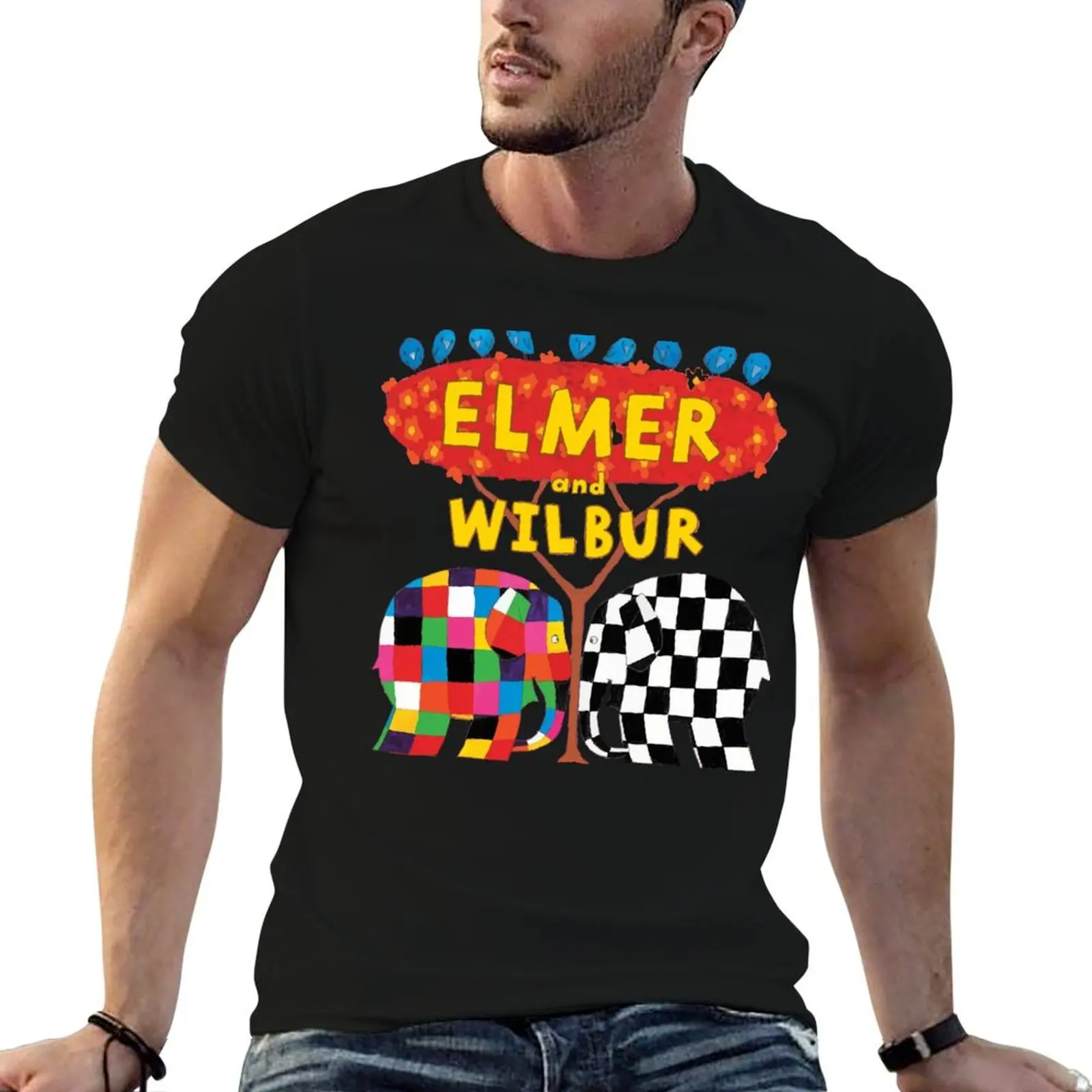 Elmer and Wilbur T-Shirt quick-drying oversizeds sweat shirts, men