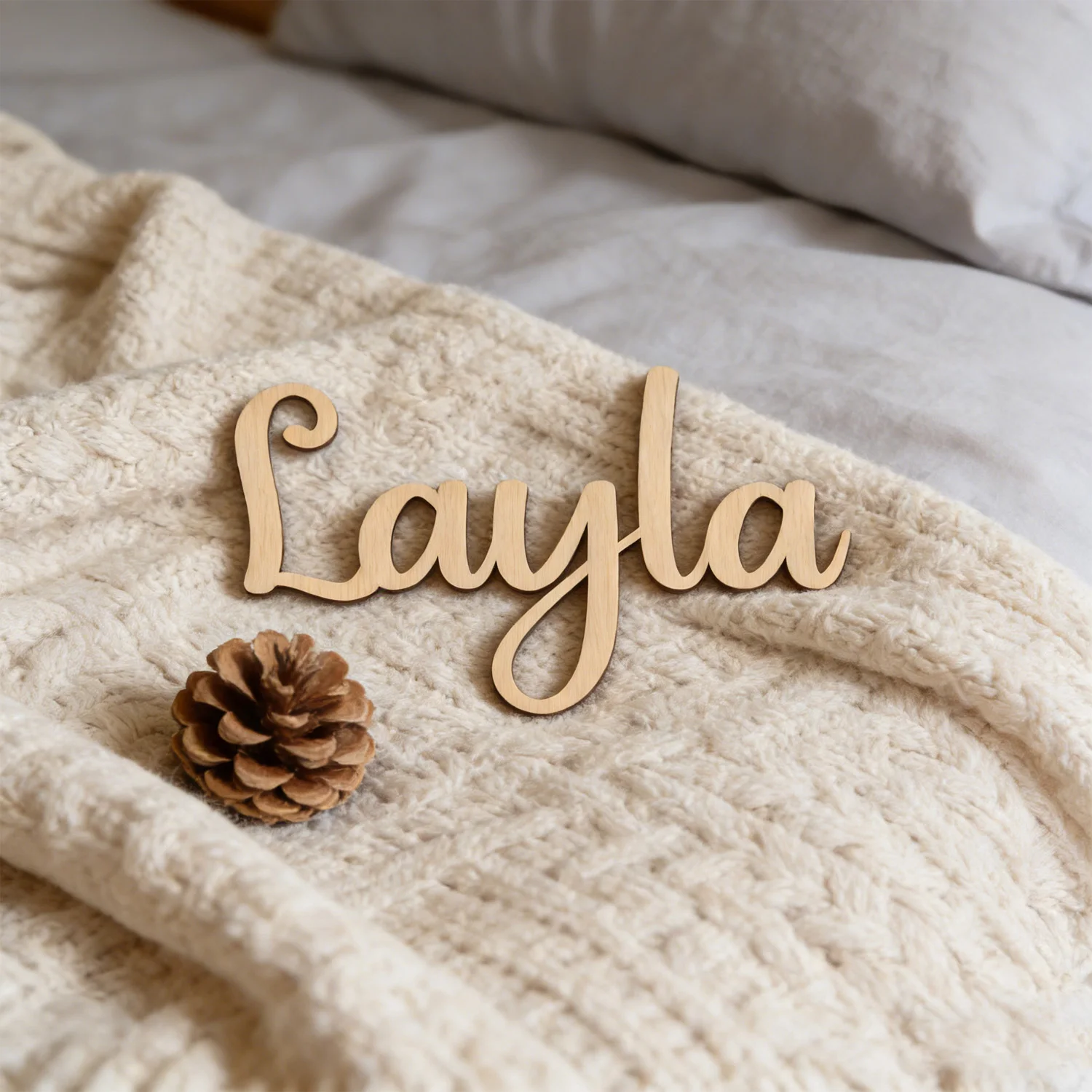 1pc Customized personalized name tag, Custom content, no need for electricity Children's room name decoration view 2