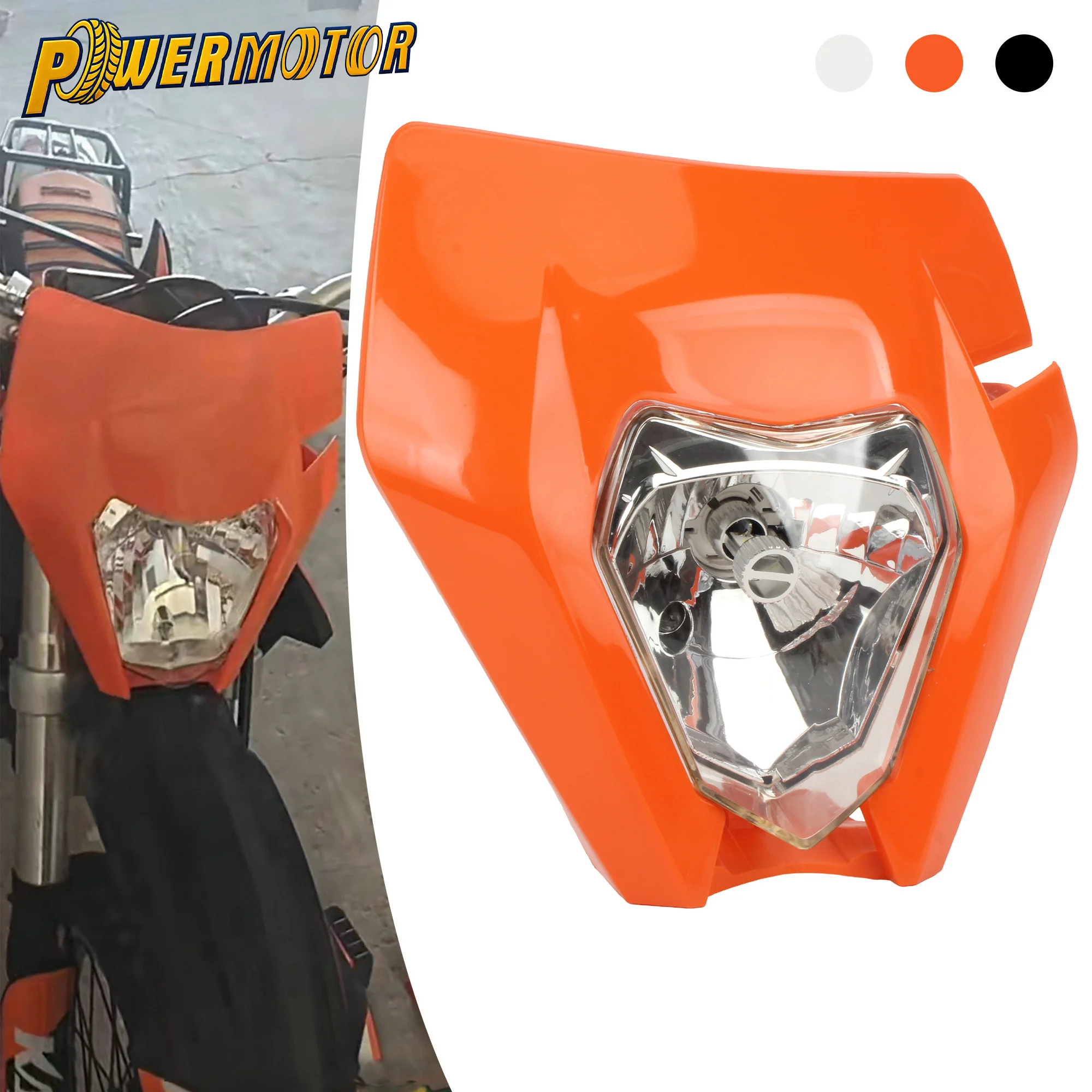 

Motorcycle LED Headlight For KTM EXC EXCF SX XC 125 150 250 350 450 500 Dirt Bike Enduro Motocross Headlamp Head Light Lamp