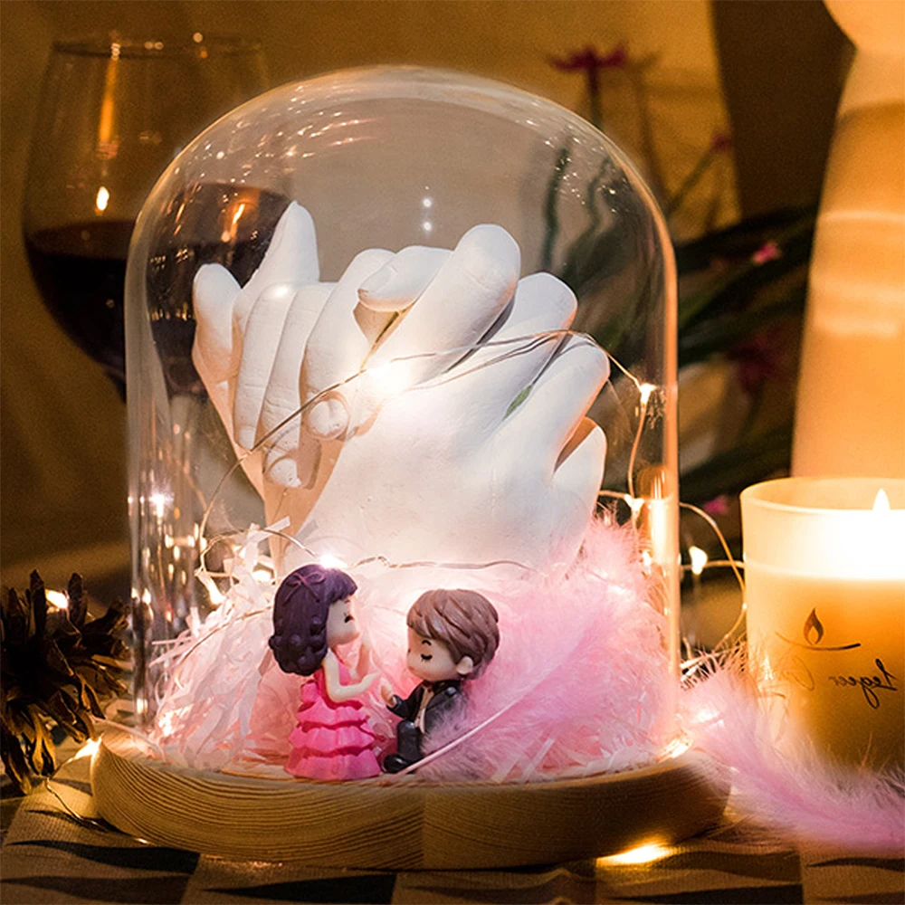 DIY Baby Souvenir Plaster Mould 3D Hand And Footprint Mold Couple Hand Cast Hand Cast Hand Hold Statue Wedding Home Decoration