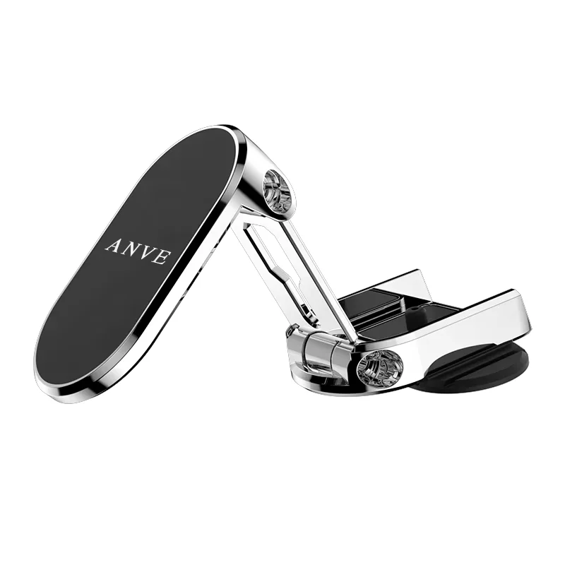

Adjustable 360 Degree Rotatable Car Magnetic Folding Phone Holder Dashboard and Windshield Mount for Mobile Phones