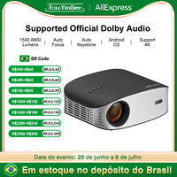 Touyinger ET32 1500ANSI Full HD 4K Projector  5G WIFI Home theater Media Video Player Smart Beamer