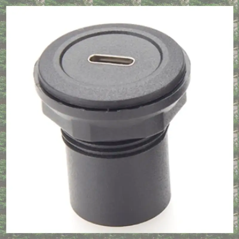 Best Of 2025-22Mm USB Connector USB C Jack To USB C Jack Round Panel Mount Adapter USB 3.1 Panel Threaded Mount Coupler Converte
