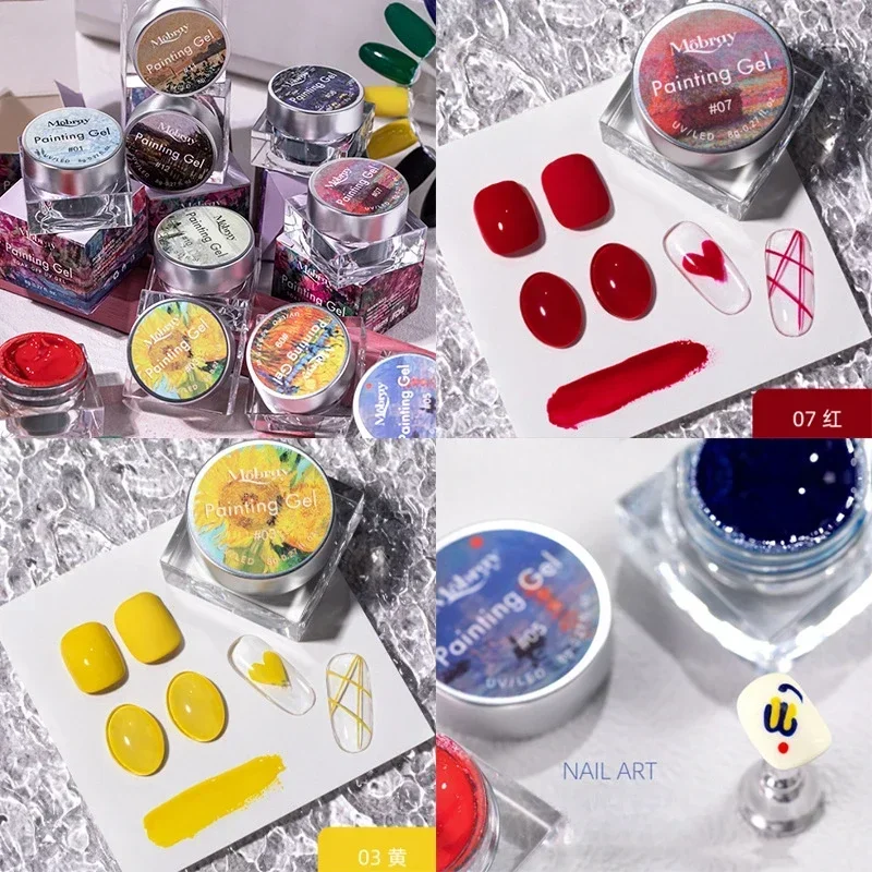 

12pcs 8ml Gel Nail Polish Colorful Painting Gel Set Nail Art Vernis Semi Permanent Glitter Polish UV Nail Gel Manicure Kit