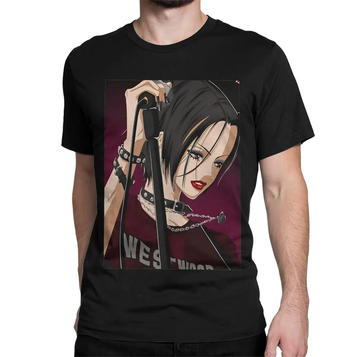 Nana Osaki Cartoon T-Shirts for Men Women Osaki Anime Kawaii Hipster Pure Cotton Tee Shirt Short Sleeve T Shirt Summer Clothing