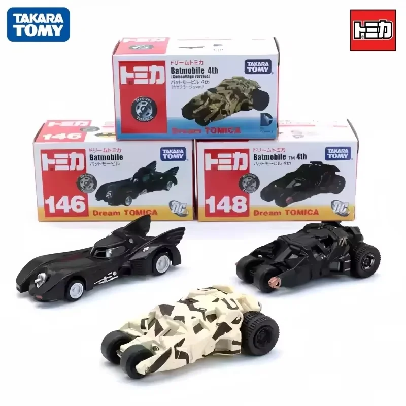 Takara Tomy Tomica Marvel DC Batman Classic Batmobile 4th Car Model NO.146-148  Collectible Toy Boy's Birthday Gift - view 5