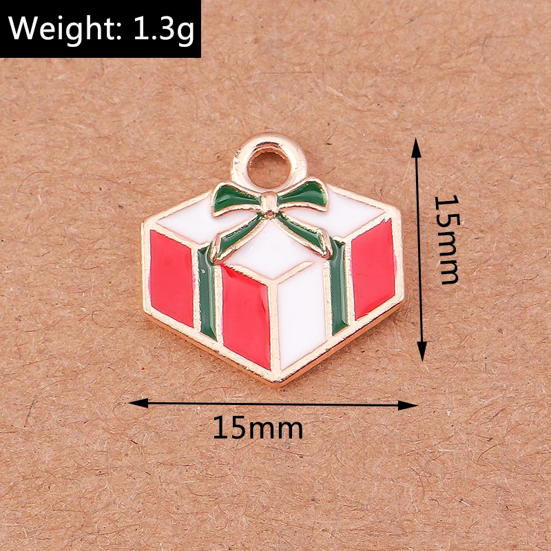 10 Stück niedliche Emaille-Schneeflocken-Anhänger für Ohrringe, Halsketten, DIY-Armbänder, Weihnachtsschmuckherstellung, Zubehör – Detail 23