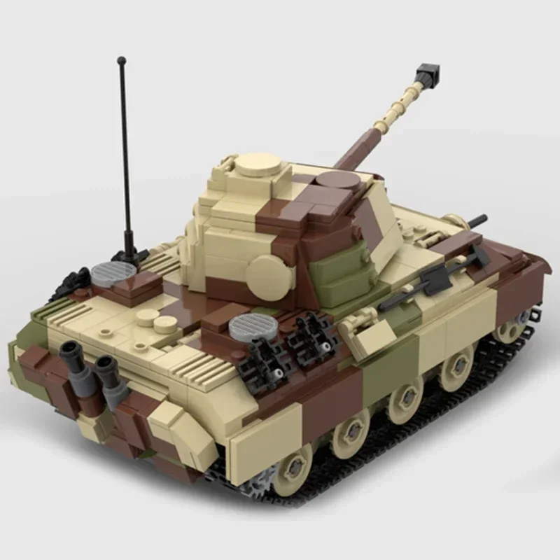 Serie militare Moc Mattoni da costruzione WW2 Panther G Modello di carro armato tedesco Tecnologia Auto blindata modulare Blocchi Regali Giocattoli di montaggio