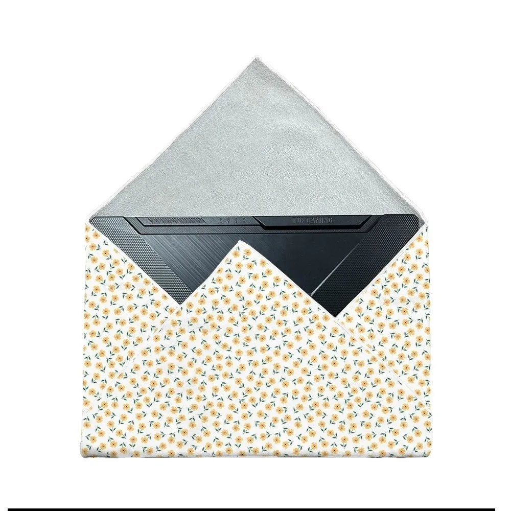 Cute Self-Adhesive Camera Wrap Cloth Reusable Portable Flexible Storage Bag Cute Printed Flexible Inner Sleeve Pouch For Lens