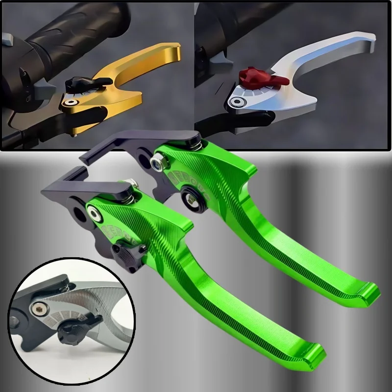 

Для Kawasaki ER-5 2004-2005 NINJA 650R (ER-6f ER-6n) 2006-2008 Новая парковочная ручка с ЧПУ, тормозной рычаг сцепления, аксессуары для мотоциклов