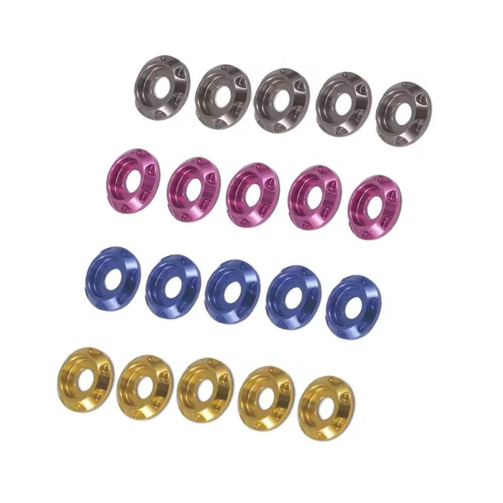 FlyFishRC M3 เครื่องซักผ้าอลูมิเนียมใช้งานร่วมกับสกรูหัวปุ่มสําหรับ FPV RC Drone กรอบชุดเรือรถชุดเครื่องมือ