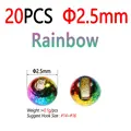 20pc 2.5mm Rainbow