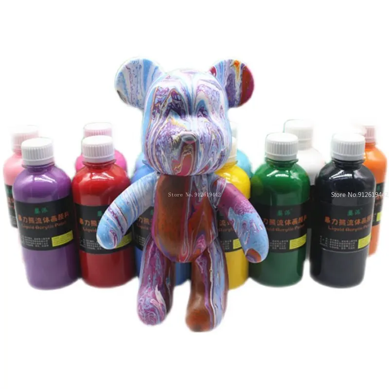 Arts and Crafts Special Fluid Painting Acrylic Paint Painting Decompression Manual DIY Painting Graffiti Creative Painting