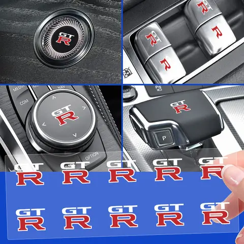 Car Window Lift Button Sticker Steering Wheel Decal Car Interior Goods Accessories For Nissan GTR C210 R30 GTS-R R33 R34 GT-R