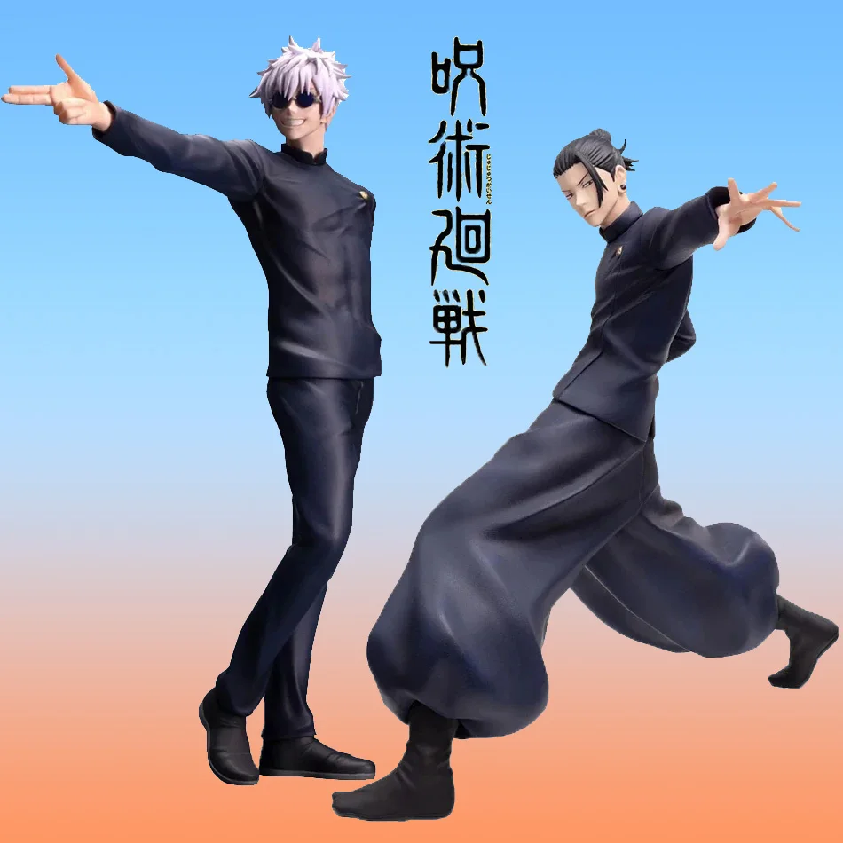

15-18cm Anime Jujutsu Kaisen Gojo Satoru Geto Suguru noodle stopper action figure PVC Model Toys Action Figures Birthday Gift