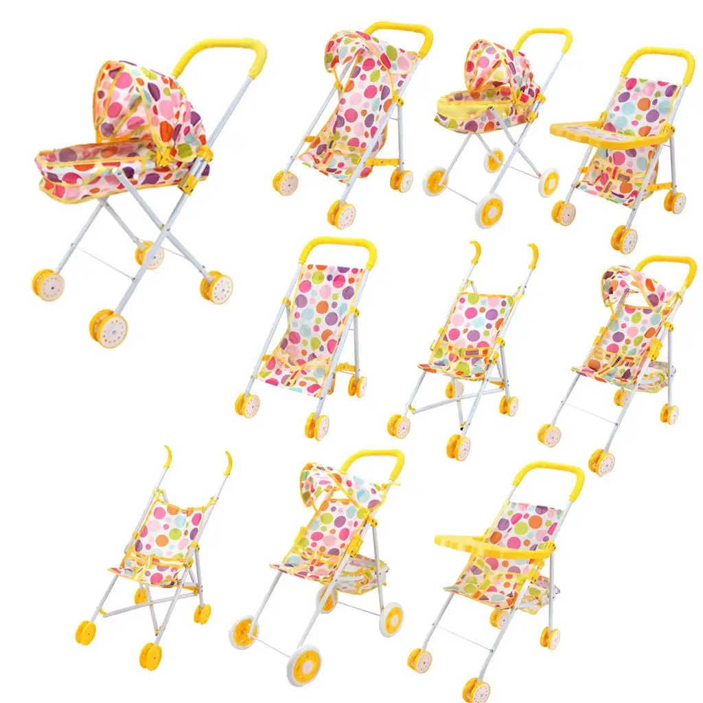 Faltbarer Kinderwagen für Reborn, Kinderzimmer, Schlafzimmer, Möbel, Spielzeug, Dekoration