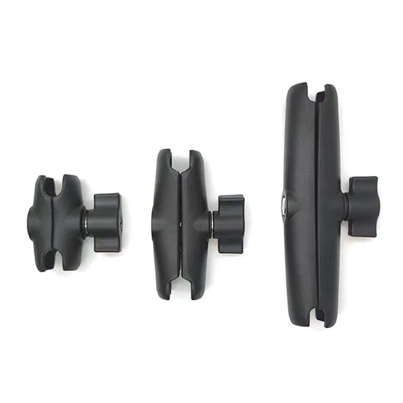 Suporte de montagem ram de metal, 6cm/9cm/15cm, compatível com bola de 1 polegada 25mm, suporte de braço de soquete duplo para braçadeira de câmera de ação de motocicleta
