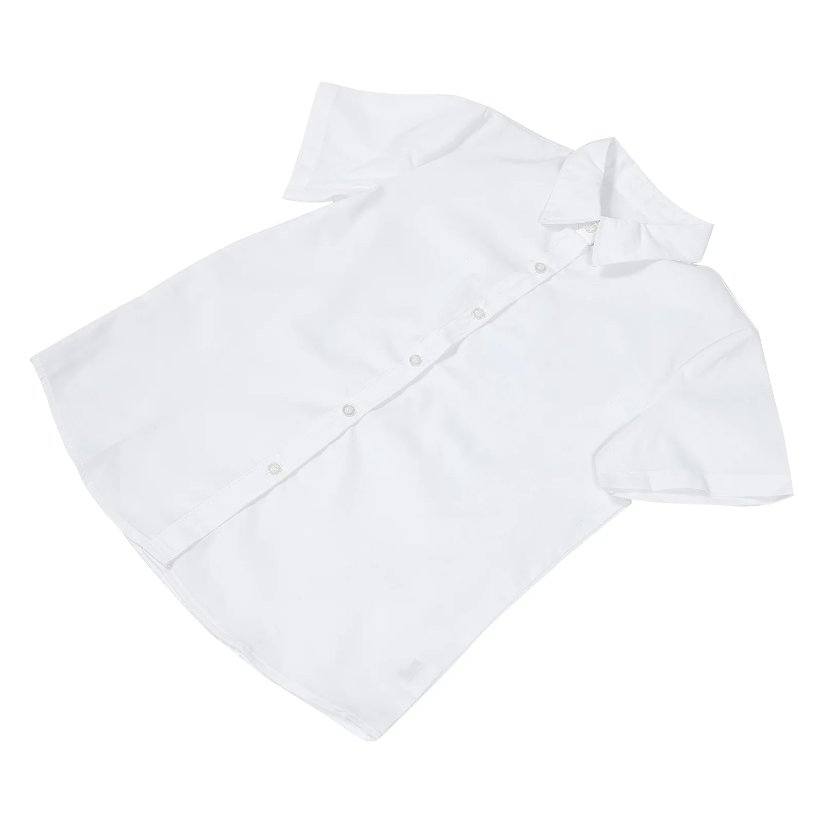 قطعة واحدة من قميص موحد للطلاب على الطراز الياباني بأكمام قصيرة مريح ومسامي وسهل الالتقاط والخلع وعصري