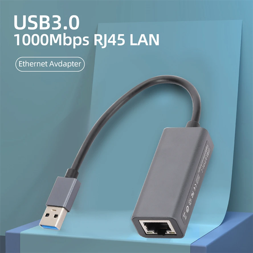 Adaptador Ethernet USB 3,0 tipo C, C a USB tipo tarjeta de red RJ45, Cable de Internet Lan de 1000Mbps para MacBook, PC, Windows XP 7, 8, 10 LUX