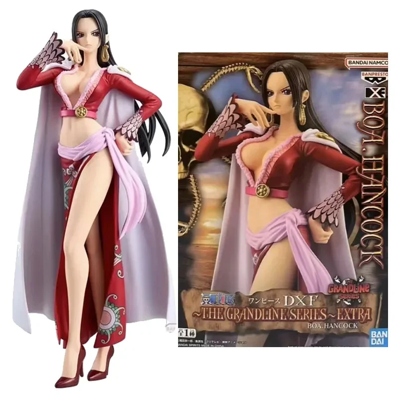 Bandai Original DXF THE GRANDLINE ONE PIECE Anime Figure BOA.HANCOCK LAW CHANGE Action Figure Toys for Girls Kids Gifts Model