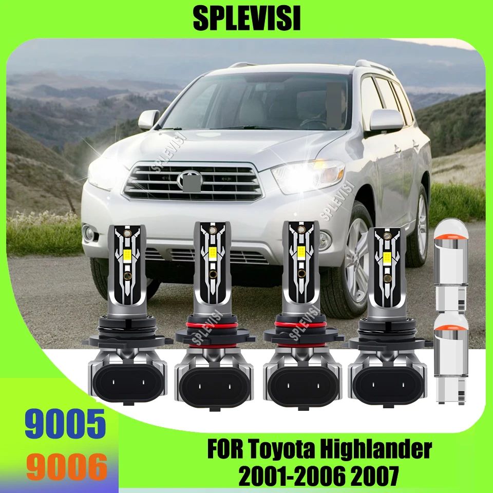 

Светодиодные лампы для переоборудования фар (ближний/дальний свет) с ресурсом 60000 часов для Toyota Highlander 2001-2007 годов