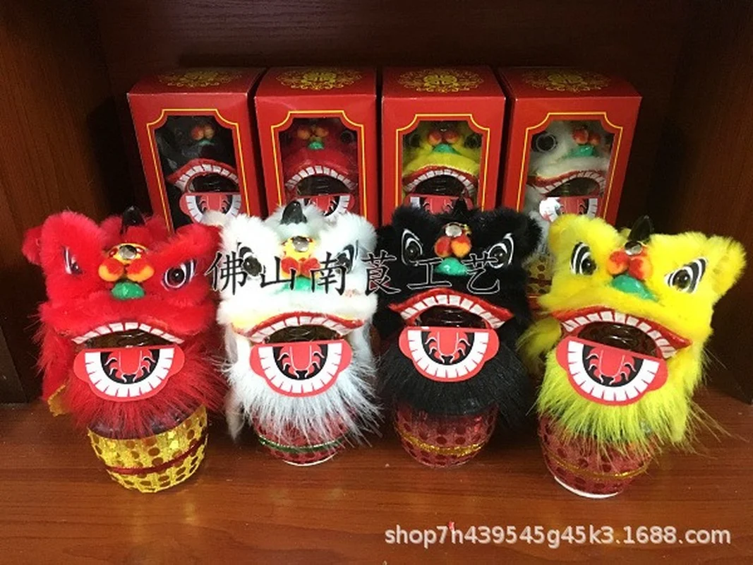 Lion Dance Small Lion Head Foshan Lion Awakening Ornaments Decoration Activities Performances and Costumes Gifts Crafts